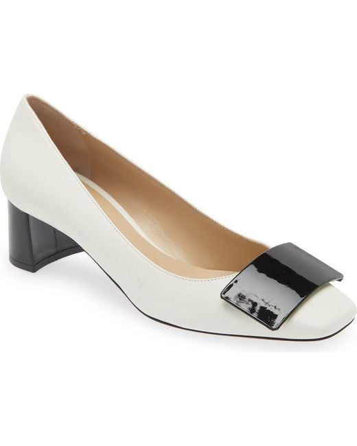 Bells & Becks Metallic Sofia Square Toe Pump