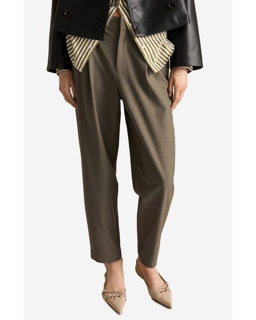 Mango Green Straight Leg Pants