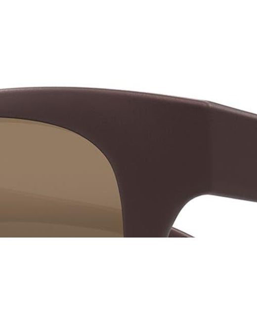Maui Jim Brown Hulahe 52Mm Polarizedplus2 Wrap Sunglasses