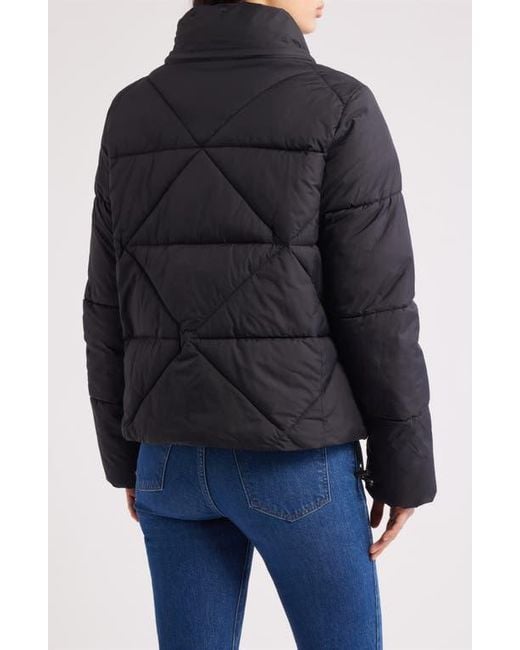 Sam Edelman Black Cropped Puffer Jacket