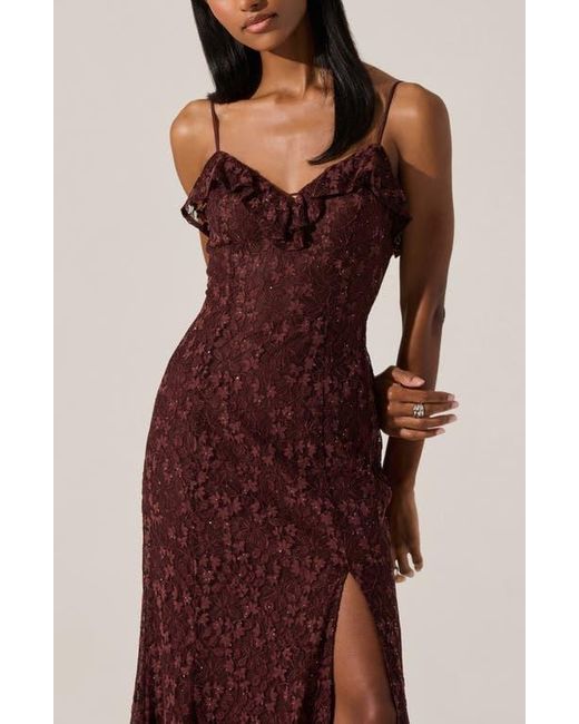 chinese dress ladies Melaine Lace Trim Mini Dress