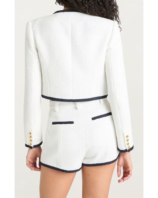 Cinq À Sept Black Auden Contrast Detail Tweed Jacket