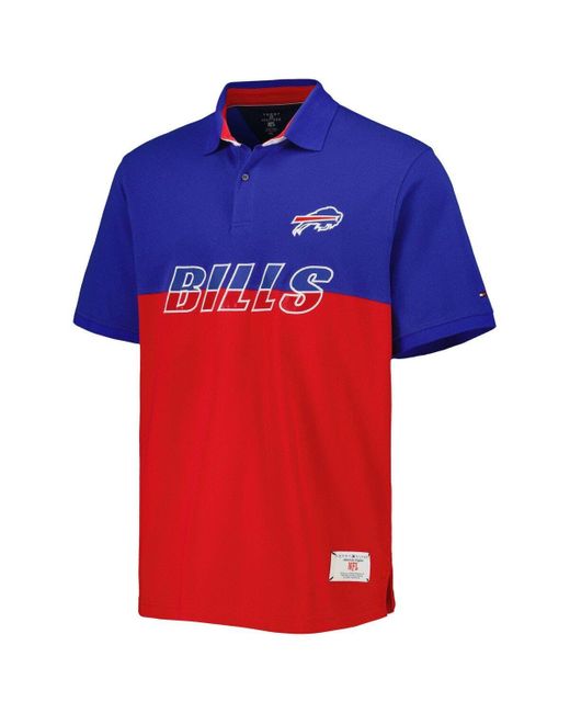 Tommy Hilfiger Men's Royal and White Buffalo Bills Varsity Stripe Rugby  Long Sleeve Polo Shirt - Macy's