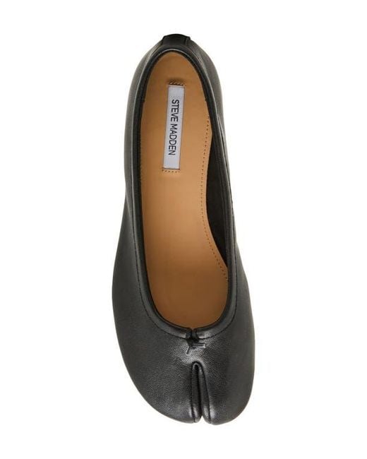 Steve Madden Black Calico Split Toe Ballet Flat
