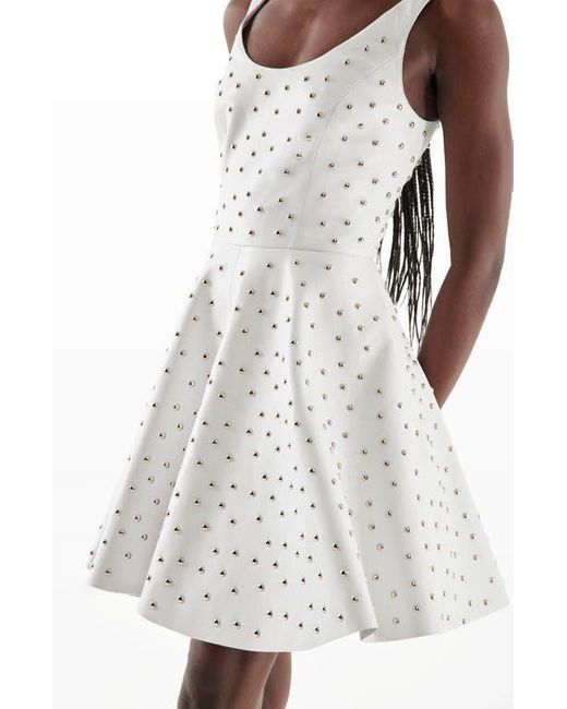 AS by DF Women's White Margot Upcycled Leather Dress -  www.magambanetwork.com