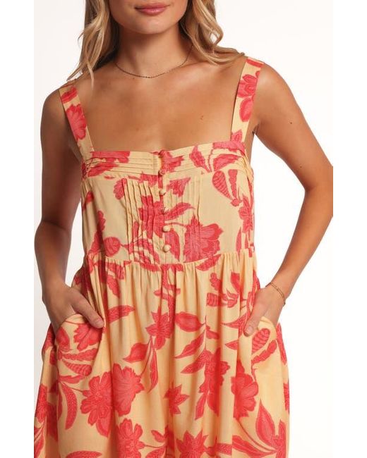 Petal & Pup Orange Nani Floral Romper