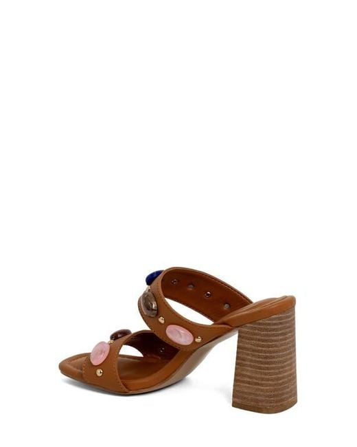 Shu Shop Brown Elizabeth Block Heel Sandal