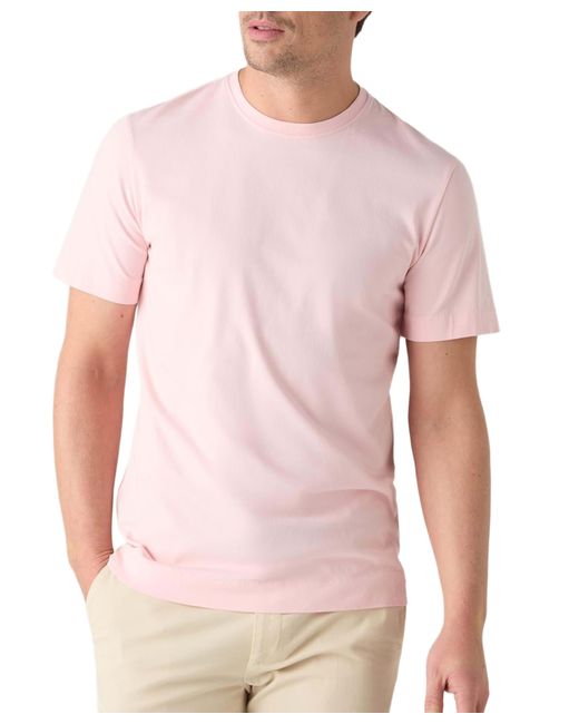 Robert Talbott Pink Stretch Jersey Dean Tee for men