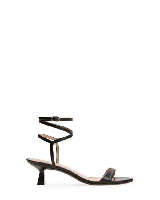 Stuart Weitzman White Nudist Wrap Sandal