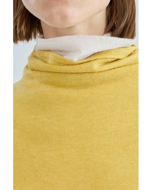 ALMINA CONCEPT Yellow Funnel Wool/Cash Turtleneck