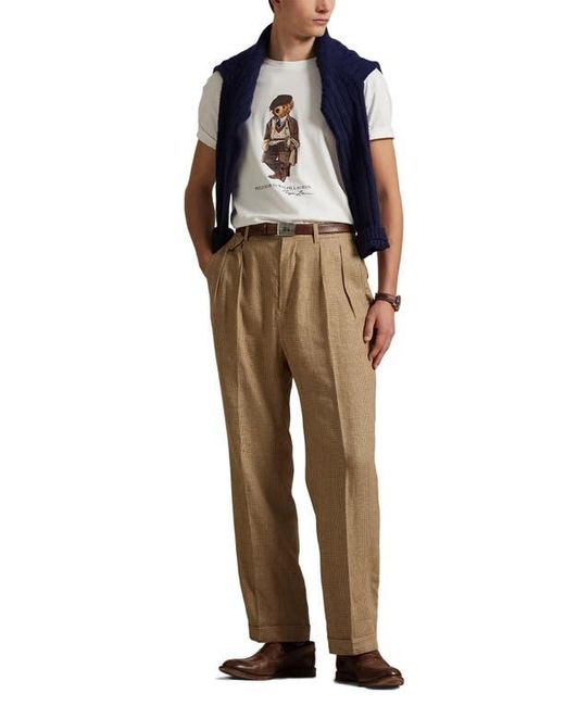 Polo Ralph Lauren White Polo Bear Classic Fit Graphic T-Shirt for men