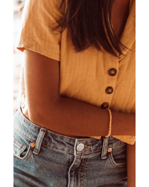 Tiny Rituals Metallic Citrine Energy Bracelet