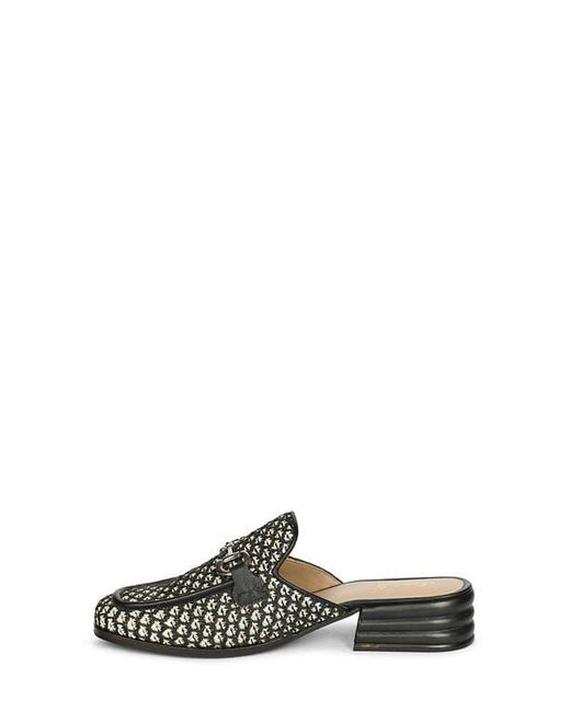 Saint G. Black Zinnia Zaini Raffia Bit Mule