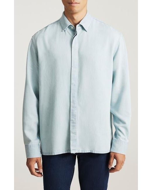 Mavi Blue Button-Up Shirt for men