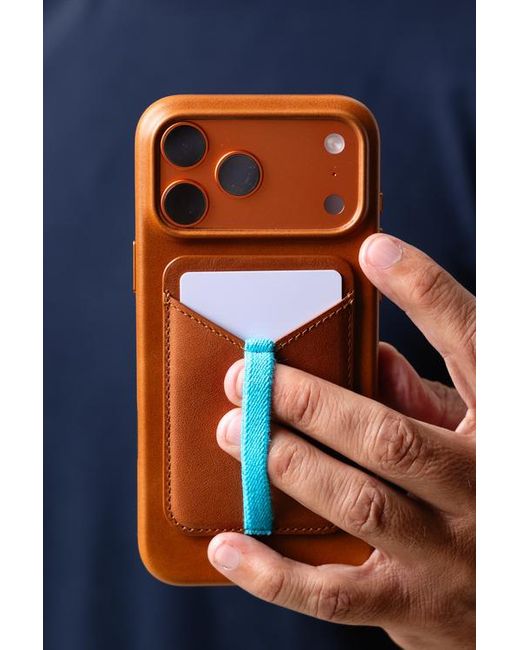 Bluebonnet Orange The Minimalist Iphone 17 Pro Max Leather Magsafe Case