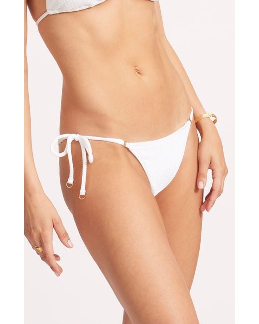 Seafolly Brown Slider Triangle Bikini Top