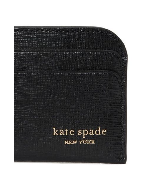 Kate Spade Black Devin Saffiano Leather Card Holder
