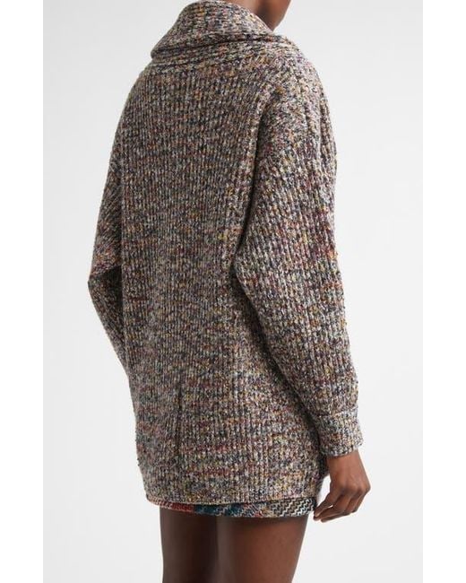 Missoni Brown Oversize Wool Blend