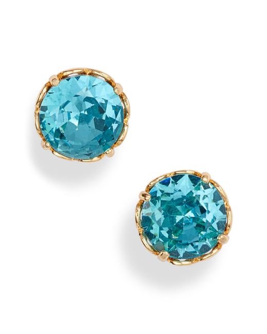 Kate Spade That Sparkle Round Stud Earrings in Blue Lyst