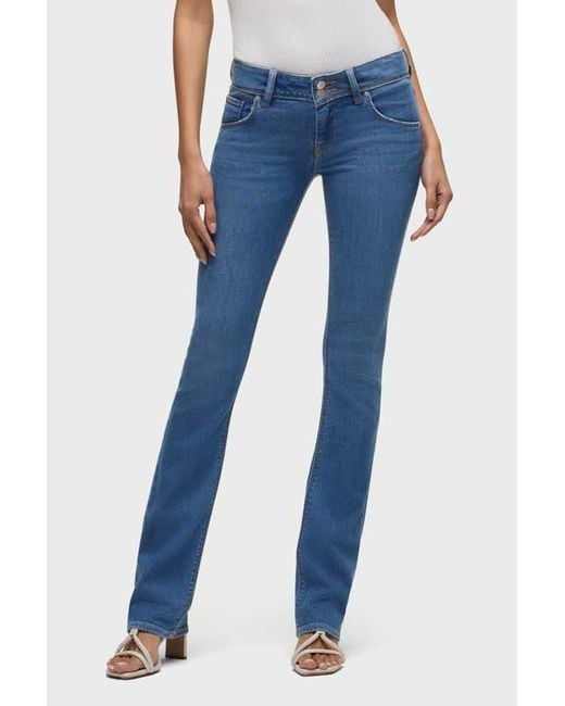 Jeans Boot Cut By Hudson In Blue Denim, Size: 4