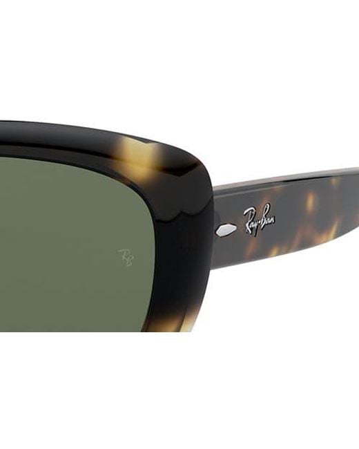 Ray-Ban Green Jackie Ohh 58Mm Cat Eye Sunglasses