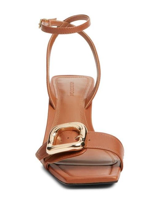 Nordstrom Brown Simone Ankle Strap Sandal