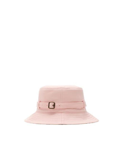 Burberry Pink Gabardine Bucket Hat for men