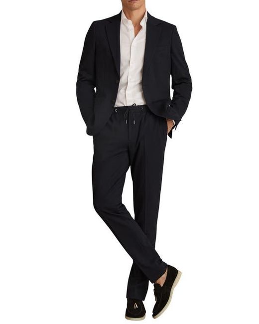 Reiss Black Gerrard Drawstring Pants for men