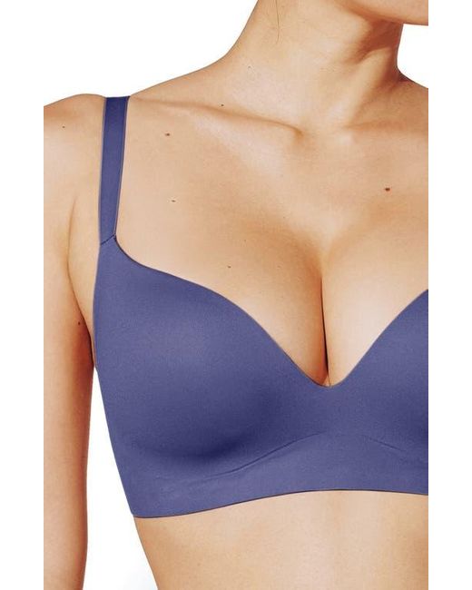 Thirdlove Blue Zero Edge Wireless Push-Up Bra