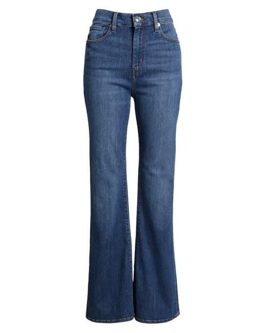 FRAME Blue The Icon High Waist Flare Jeans