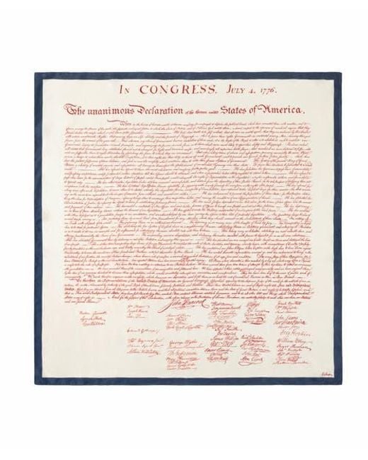 Echo Pink Declaration Of Independence Silk Square