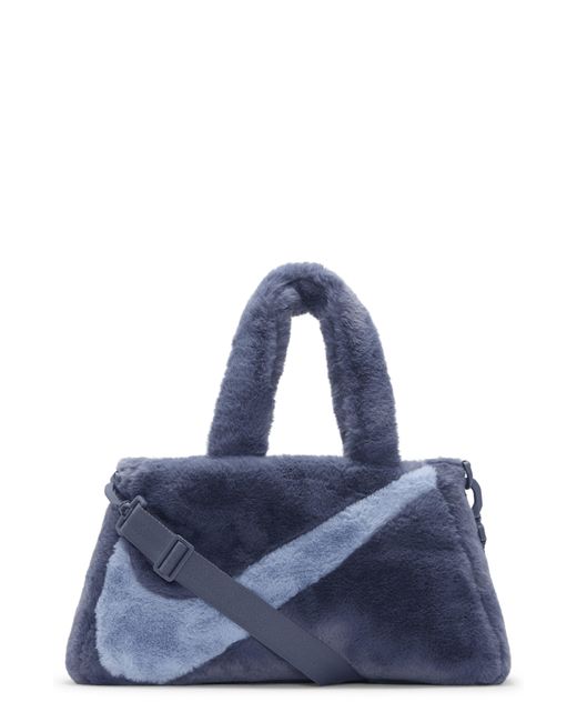 Nike Blue Faux Fur Crossbody Bag