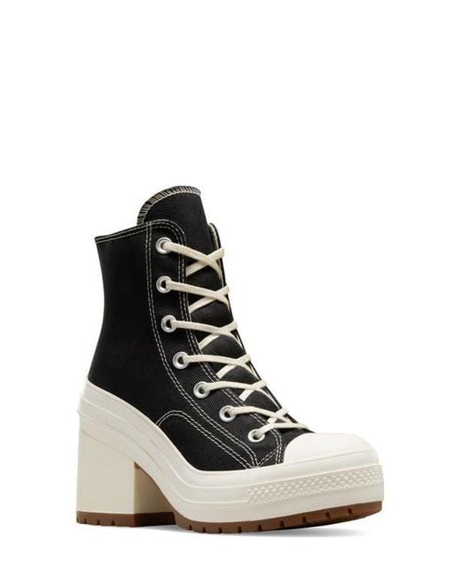 Converse Black Chuck 70 De Luxe Block Heel Sneaker