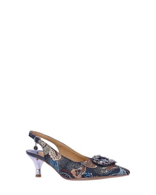 J. Reneé Blue Laverne Pointed Toe Slingback Pump