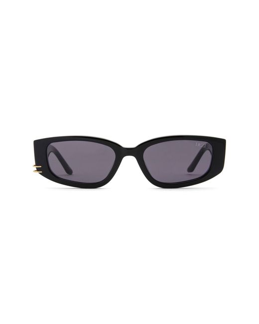 DEZI Black Cuffed 53Mm Square Sunglasses
