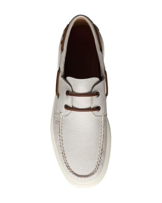 Allen Edmonds White Panama Boat Shoe for men