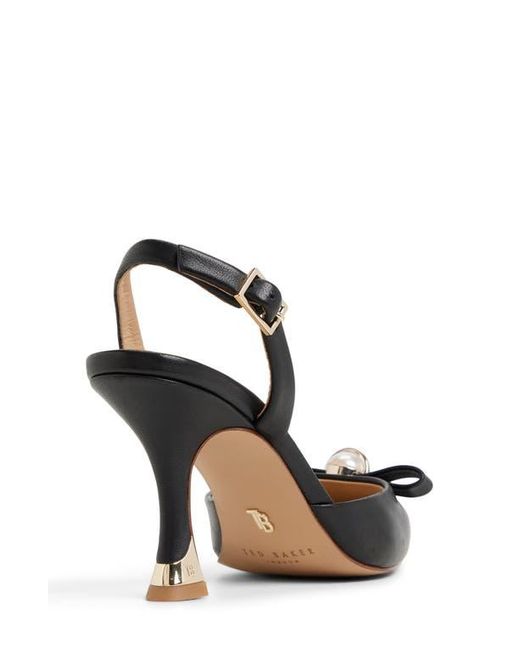 Ted Baker Black Sienna Slingback Pointed Toe Pump
