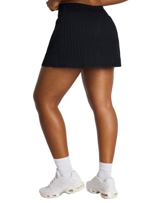 Spanx Blue Spanxshape Boostup Glow Weave Skort