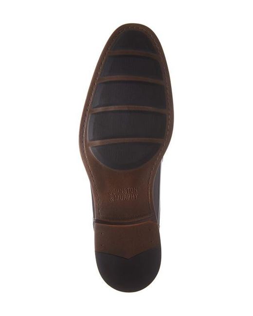 Johnston & Murphy Black Lewis Cap Toe Derby for men