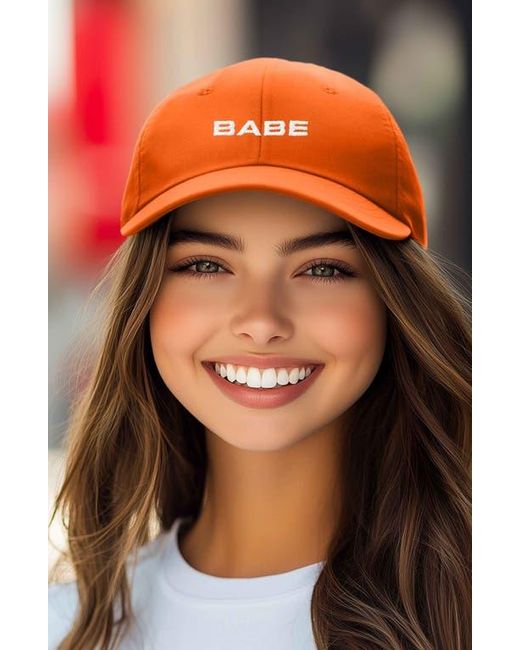 Alix Orange Babe Embroidered Cap