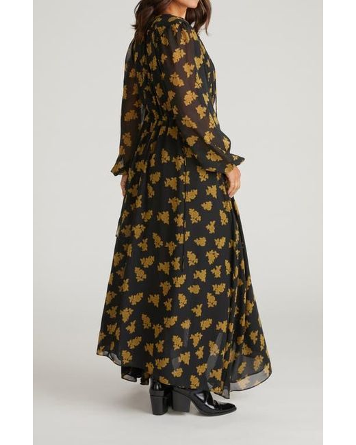 UNIVERSAL STANDARD Karina Long Sleeve Chiffon Midi Dress | Lyst