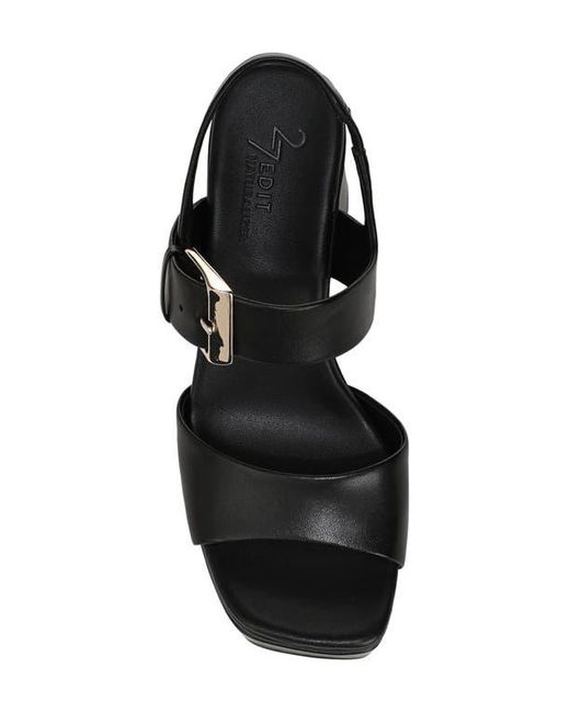27 EDIT Naturalizer Black Phillipa Block Heel Sandal