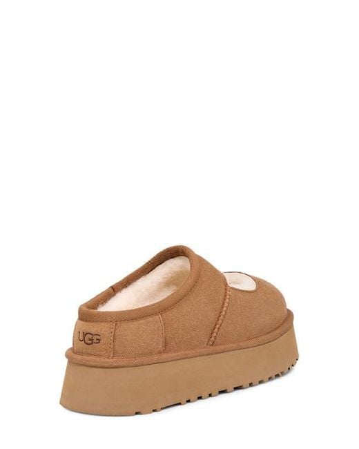 Ugg Brown Bea Genuine Shearling Lined Platform Mary Jane