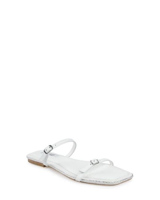 Zigi White Two-Strap Sandal