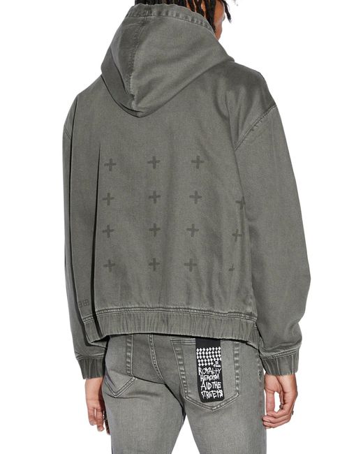 Ksubi Gray Surplus Zip-up Denim Jacket for men
