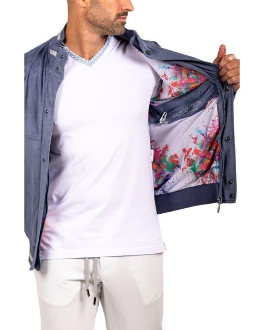 Maceoo Blue Bomber Jacket for men