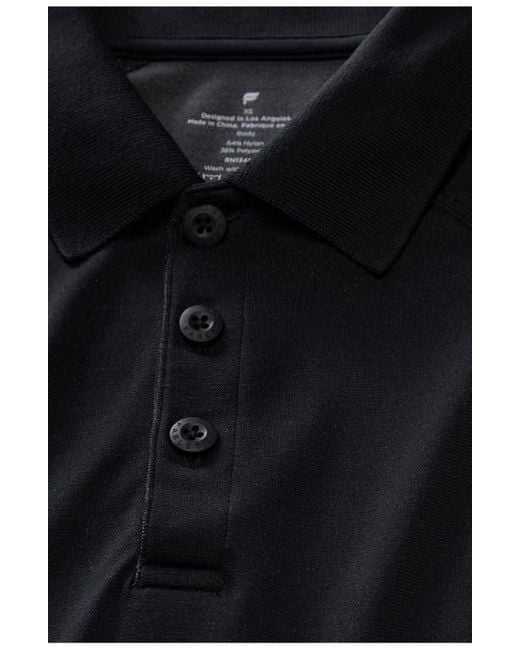 Fabletics Black The Training Day Polo for men