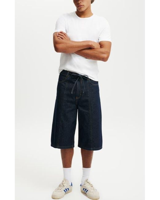 Cotton On Blue Super Baggy Jort for men