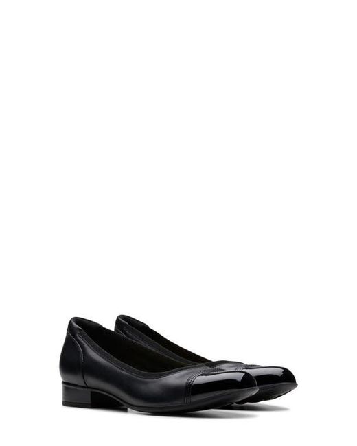 Clarks Black Krystine May Cap Toe Pump