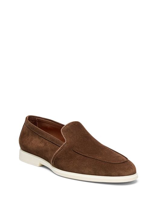 Santoni Brown Malibu Loafer for men